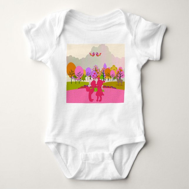 first kiss baby bodysuit (Front)