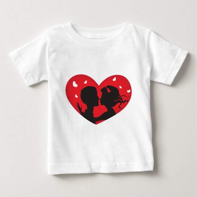 First Kiss Baby T-Shirt (Front)