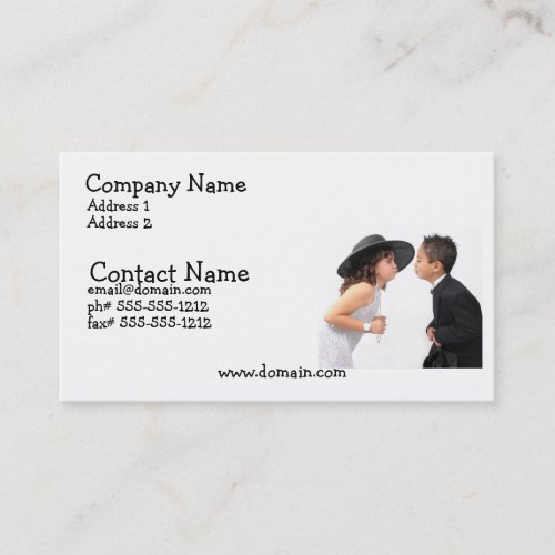 First Kiss Busines Card Business Card Template