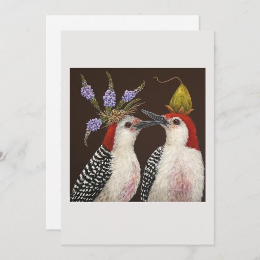 First kiss flat card (Front/Back)