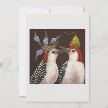 First Kiss Flat Card by vickisawyer at Zazzle