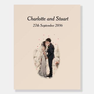 First Kiss Foam Board