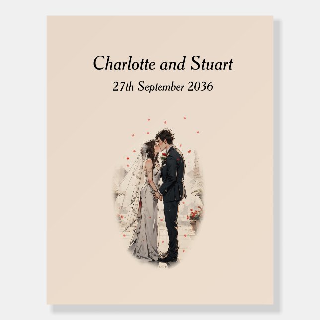 First Kiss Foam Board (Front)