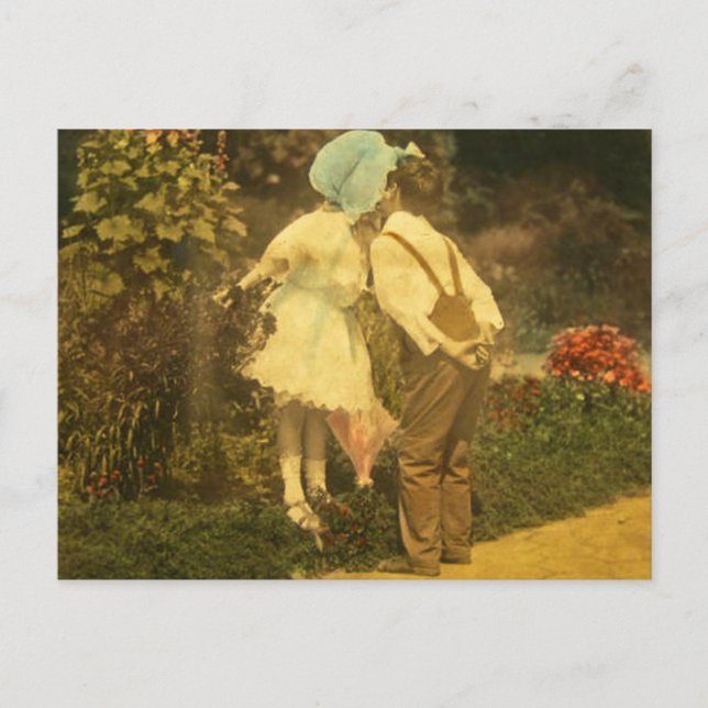 First Kiss of the Spring Postcard (Front)