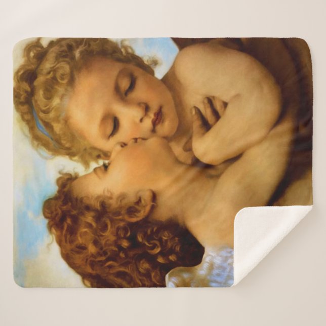 First Kiss Sherpa Blanket (Front (Horizontal))