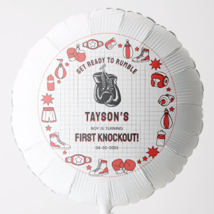 First Knockout Boxing 1st Birthday – Fun Kids Balloon
