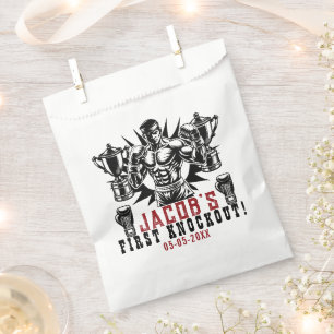 First Knockout Boxing Birthday Party Favor Bag