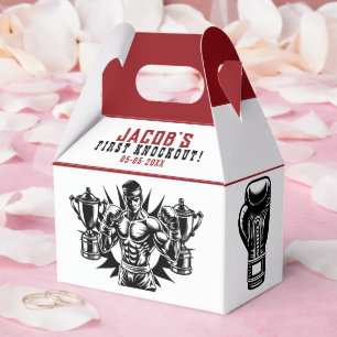 First Knockout Boxing Birthday Party Favor Boxes