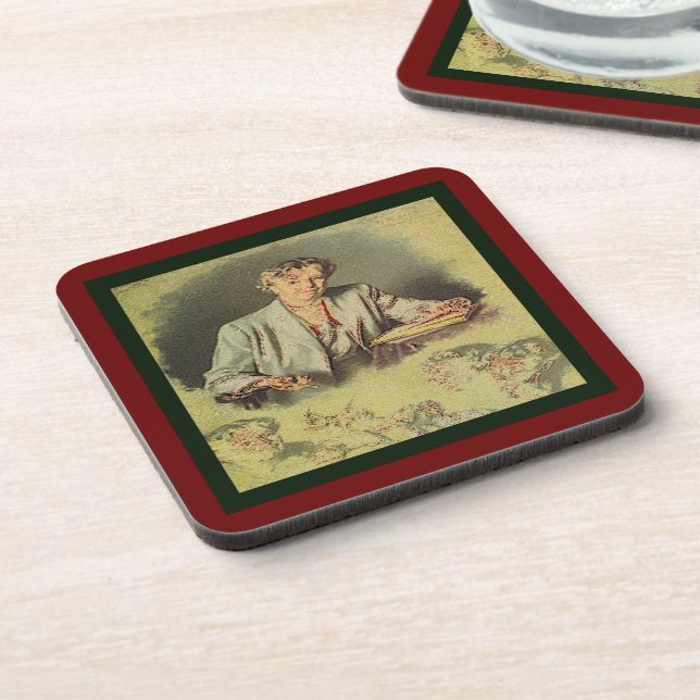 First Lady Anna Eleanor Roosevelt Beverage Coaster (Left Side)