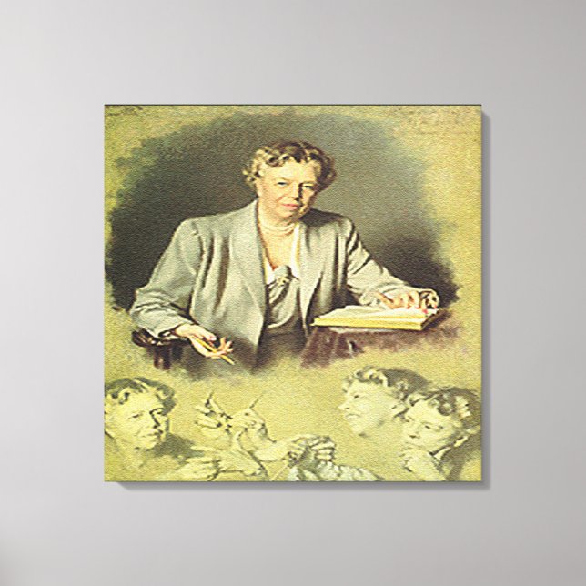 First Lady Anna Eleanor Roosevelt Canvas Print (Front)