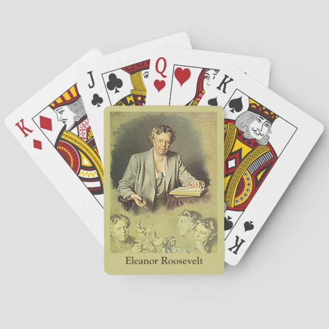 First Lady Anna Eleanor Roosevelt Poker Cards (Back)