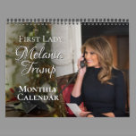 First Lady Melania Trump 2025 Photo Monthly Wall Calendar