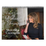 First Lady Melania Trump 2026 Photo Monthly Wall Calendar