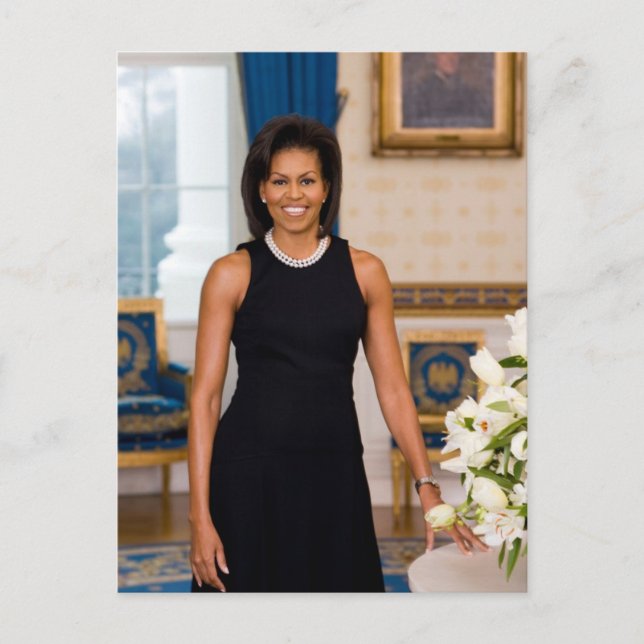 FIRST LADY MICHELLE OBAMA POSTCARD (Front)