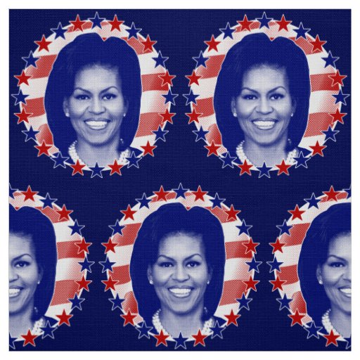 First Lady Michelle Obama Stars and Stripes Fabric