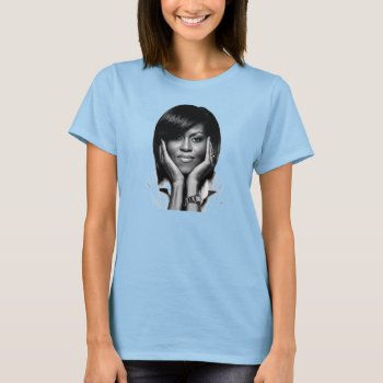 First Lady Michelle Obama Tee by JoAnnHayden at Zazzle