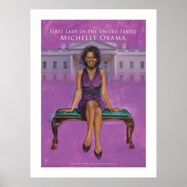First Lady of the US.-Michelle Obama 52 x 69.33 Poster (Front)