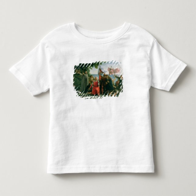 First Landing of Christopher Columbus in Toddler T-shirt (Front)