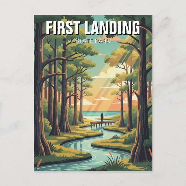 First Landing State Park Virginia Travel Postcard (Front)
