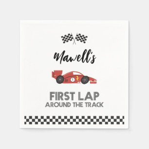 First Lap Around the Track Birthday Napkins
