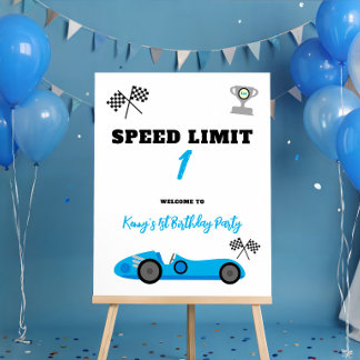 First Lap Around the Track, Kids' Birthday Party Foam Board