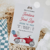 First Lap Around The Track Race Car 1st Birthday 