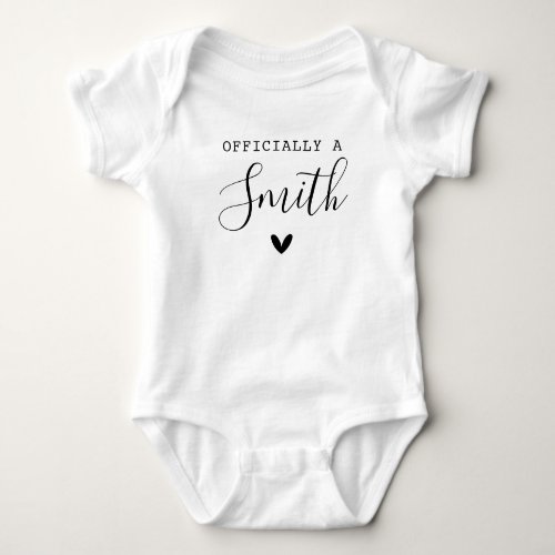 FirstLast Name Adoption Baby Bodysuit