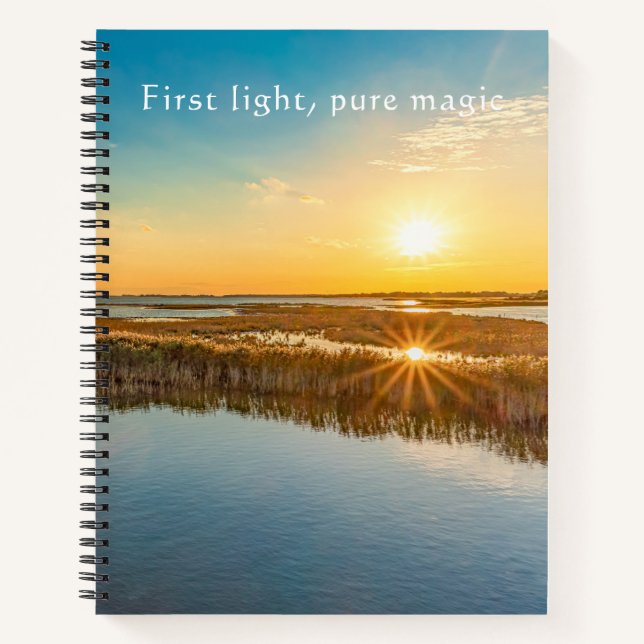 First Light Pure Magic Marshland  Notebook (Front)