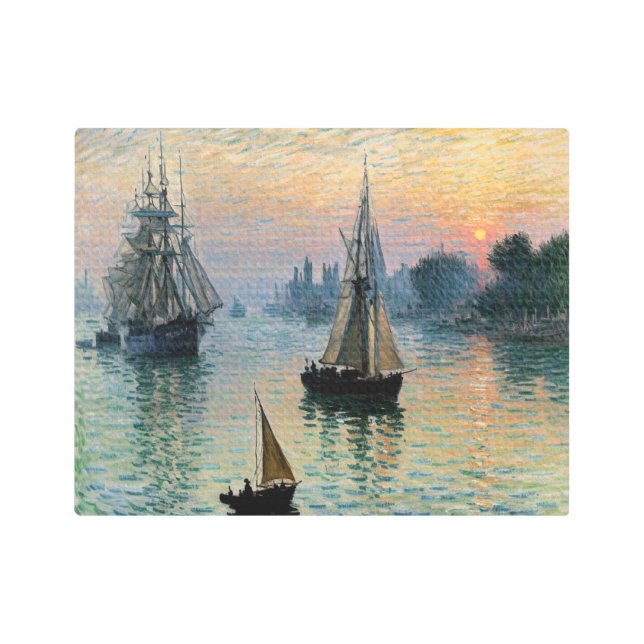 First Light Sailing Expedition Metal Print (Front)