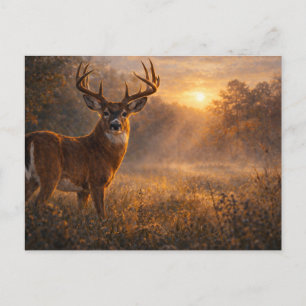 First Light   Whitetail Deer Art   Postcard