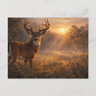 First Light | Whitetail Deer Art | Postcard