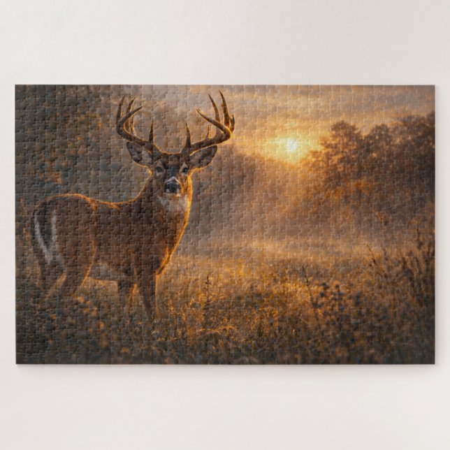 First Light | Whitetail Deer Art | Puzzle (Horizontal)