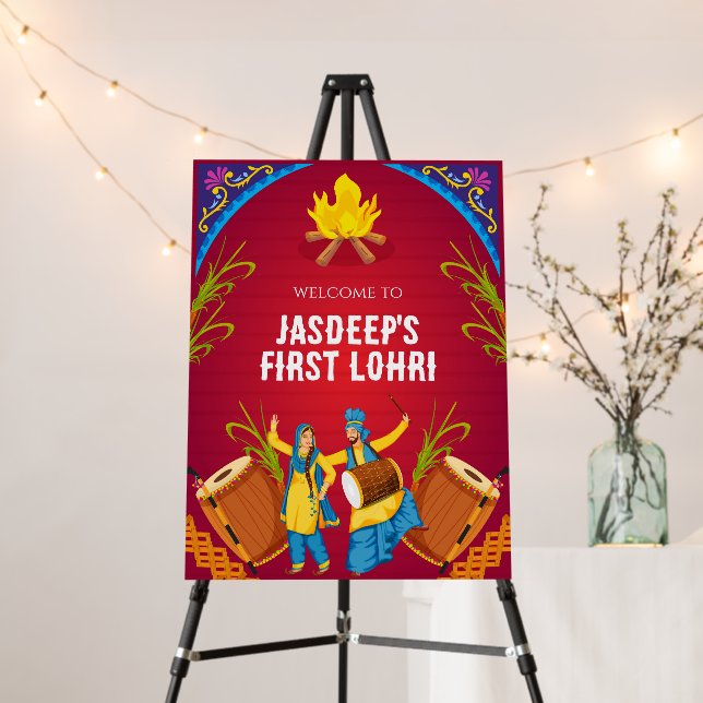 First Lohri posters Lohri Welcome Signs, Lohri (In Situ (Stand))