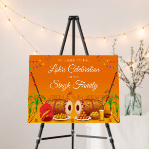 First Lohri Welcome Signs Happy Lohri posters