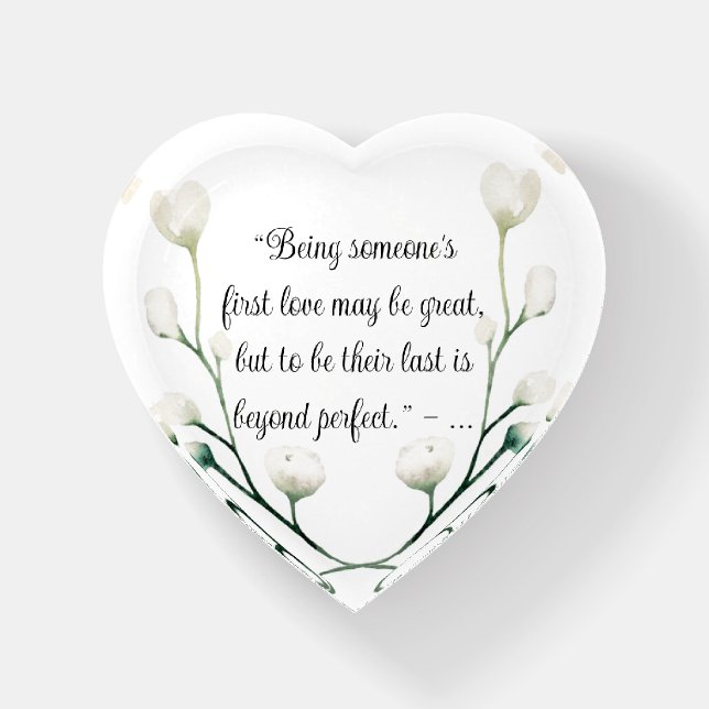 First Love Motivational Paperweight (Front)