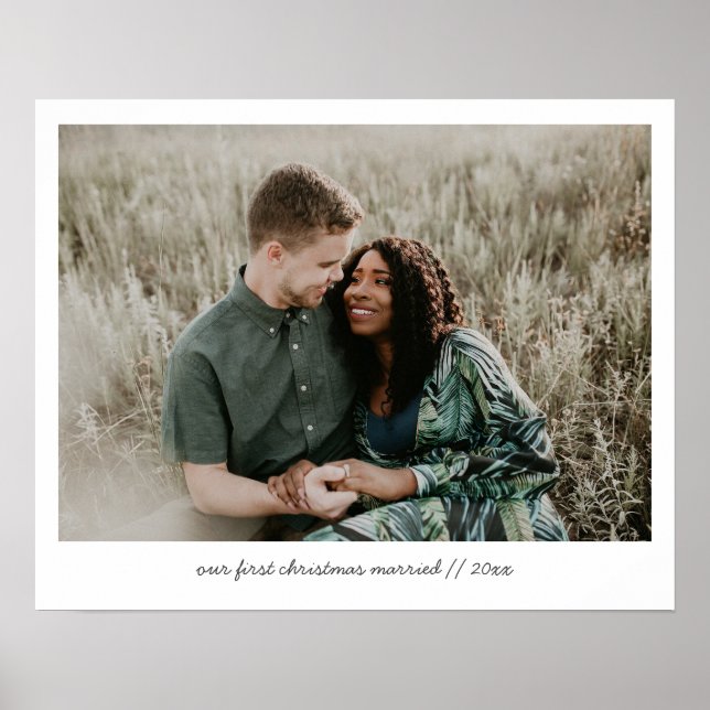 First Married Christmas 1 Photo Poster (Front)