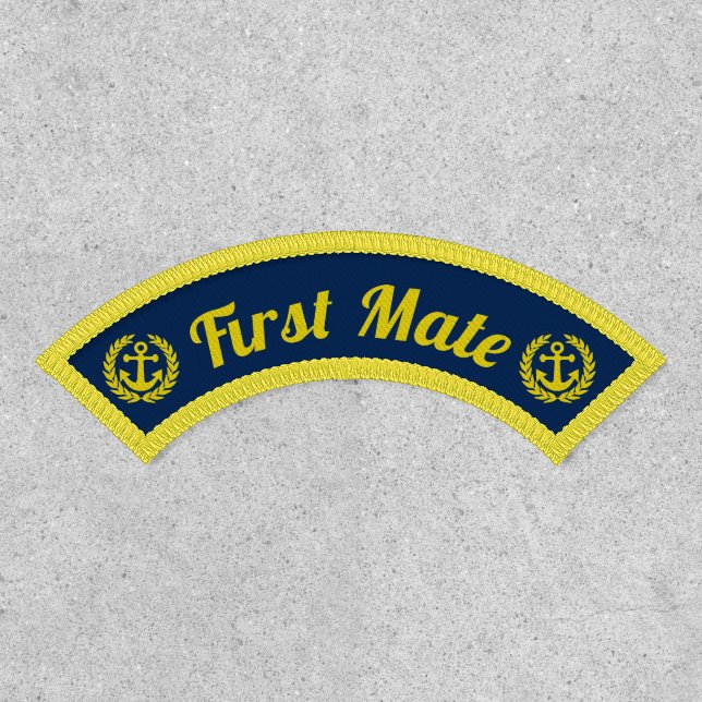 First Mate and ships anchor Patch (Front)