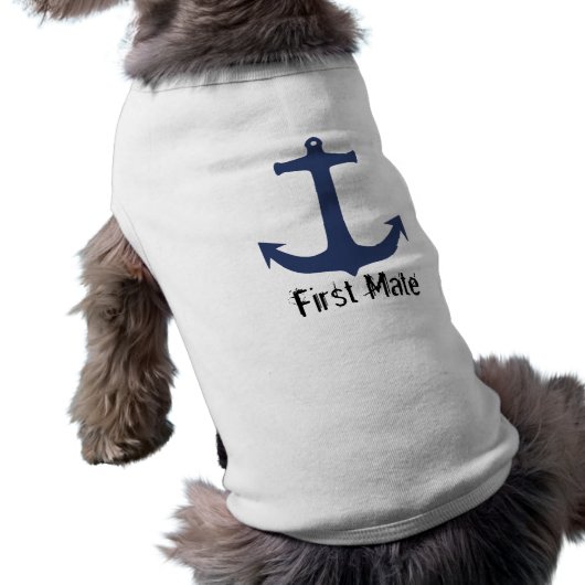 "First Mate" Cute Dog Sweater Shirt (Back)