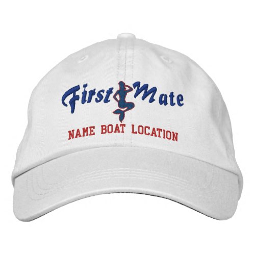 First Mate Mermaid Cap Personalize it