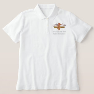 First Mate Mermaid Personalize it! Embroidered Polo Shirt