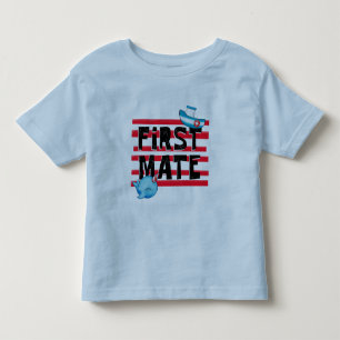 First Mate Salior and Narwal Toddler T-shirt