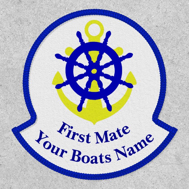 First mate yacht crew custom patch (Front)