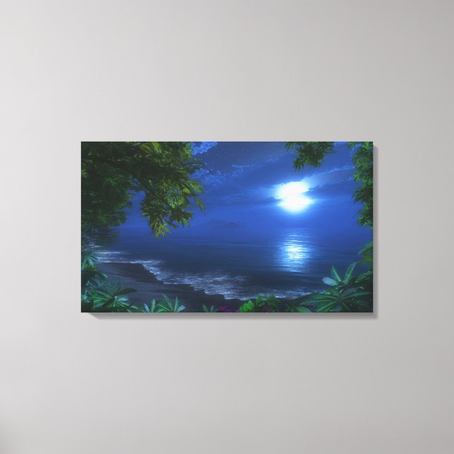 "First Moonlight" Wrapped Canvas Print (Front)