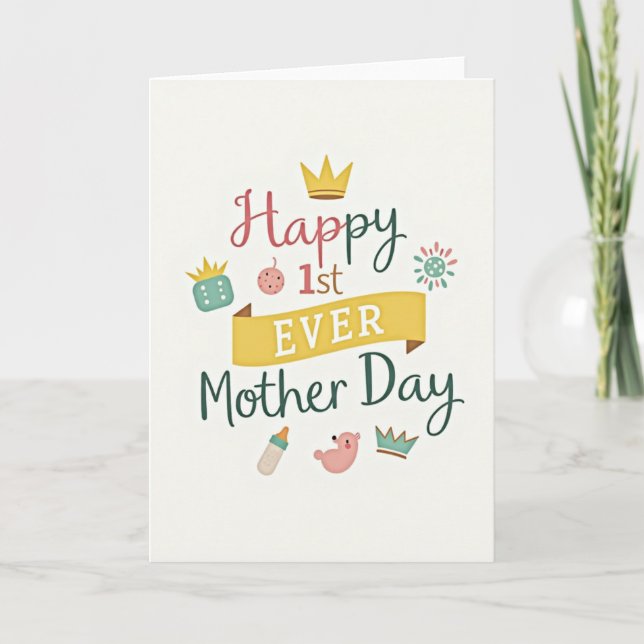 First Mother Day Keepsake Card (Front)