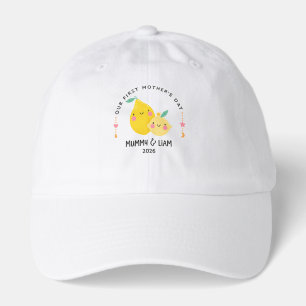 First Mother’s Day 2026 Cute Lemon Mom & Baby  Hat
