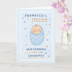 First Mother’s Day as Grandma, New Grandma Cute  Card