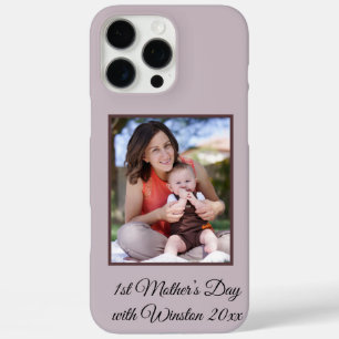 First Mother’s Day Custom Photo and Text iPhone 16 Pro Max Case