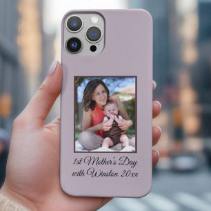 First Mother’s Day Custom Photo and Text iPhone 16 Pro Max Case