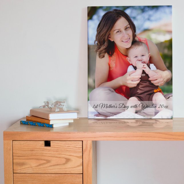 First Mother’s Day Custom Photo & Text Acrylic Print (Creator Uploaded)