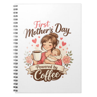 First Mother’s Day Fueled by Coffee – New Mom Gift Notebook